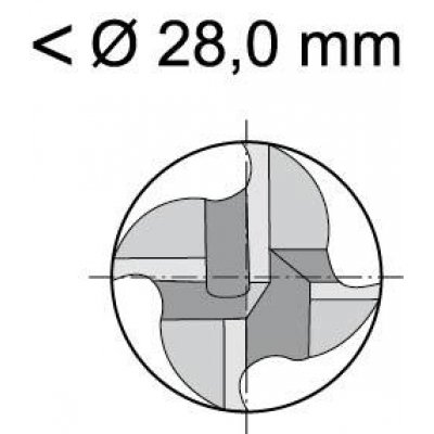 Stopková fréza dlouhá DIN844 HSS-Co5 typ N 5,0mm FORMAT - obrázek