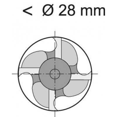 Stopková fréza krátká DIN844 HSS-Co5-PM FIRE typ NRf 6mm GÜHRING - obrázek