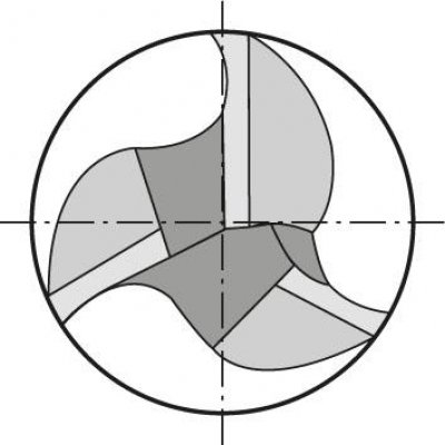 Stopková fréza krátká DIN6527 tvrdokov TiALN Z3 14mm GÜHRING - obrázek