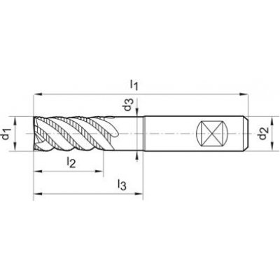 Hrubovací fréza LRXSPEED typ HR stopka HB Z4 6mm FORMAT - obrázek