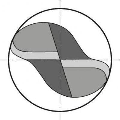 Rádiusová fréza krátká tvrdokov TiALN stopka HA 30° Z2 3mm FORMAT - obrázek