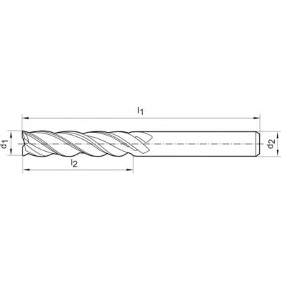 Ratio fréza SL extra dlouhá FIRE Z4 10,0mm GÜHRING - obrázek