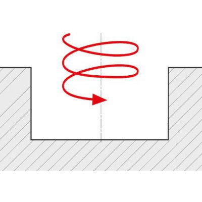 Stopková fréza 90° Z2 vnitřní chlazení D16mm pro APKT10 - obrázek