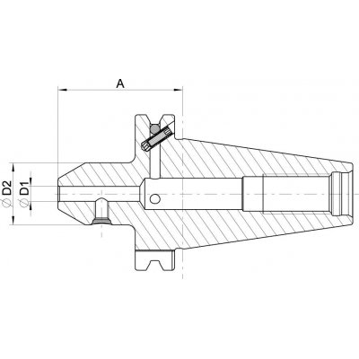 Upínací trn DIN69871ADB SK40 D6 mm HAIMER - obrázek