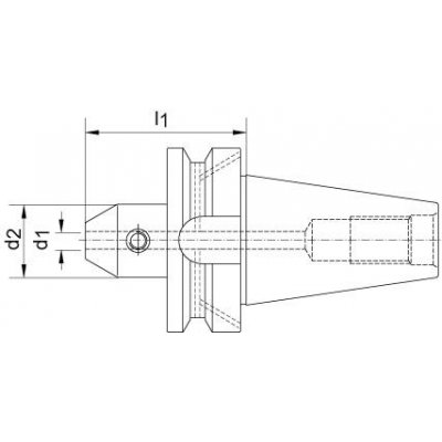 Upínací trn JISB6339ADB BT40 D6 mm HAIMER - obrázek