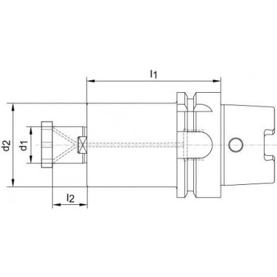 Unášeč pro nástrčné frézy DIN69893A KKB HSK-A63 16x50mm HAIMER - obrázek