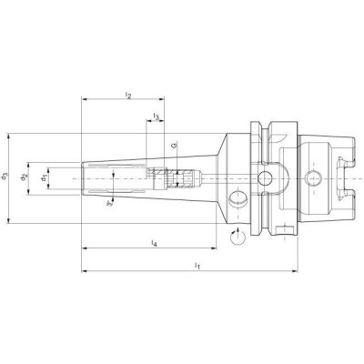 Hydro upínač HPH 3° DIN69893A HSK-A63 3mm WTE - obrázek