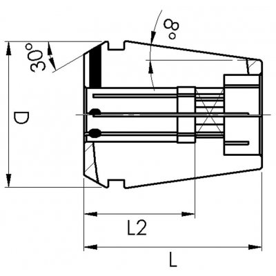 Kleština zkrácená čtyřhran GERC32- 14x11,2 FAHRION - obrázek