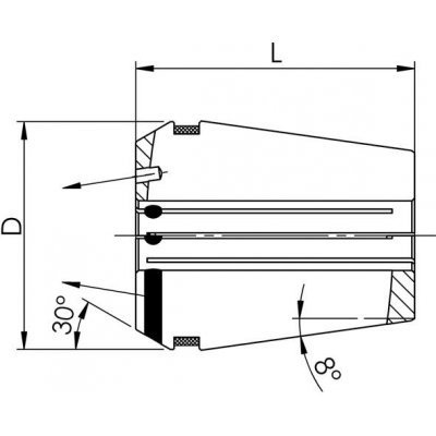 Kleština DIN6499B GERC25HPDD 4,0 mm FAHRION - obrázek