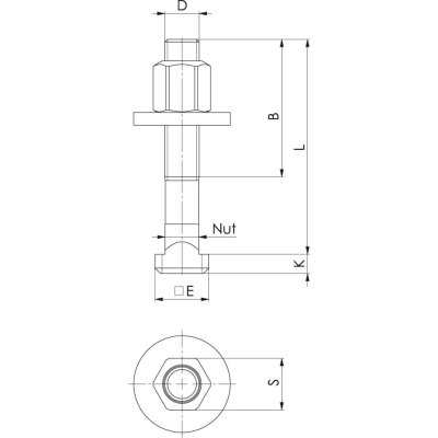 Šrouby pro T-drážky DIN787 M24x28x100mm kompletní FORMAT - obrázek