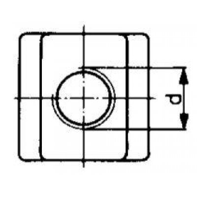 T-matice DIN508 M10x12mm AMF - obrázek