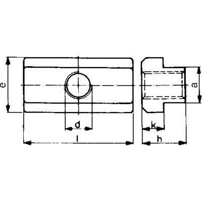 T-matice DIN508L M8x10mm AMF - obrázek