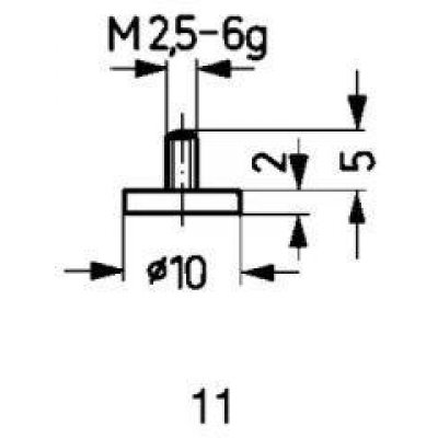 Měřicí snímač ocel typ 11/10,0mm KÄFER (573/11)