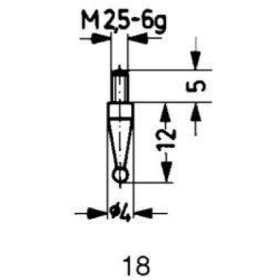 Měřicí snímač ocel typ 18/ 2,0mm KÄFER