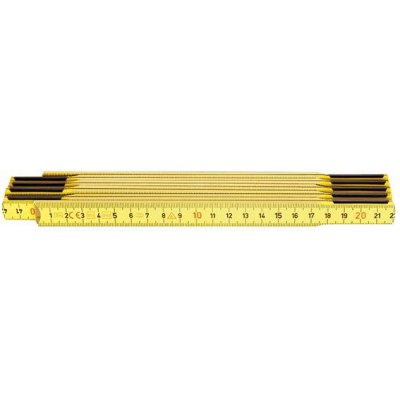 Skládací metr dřevěný žlutý 2mx17mm HULTAFORS