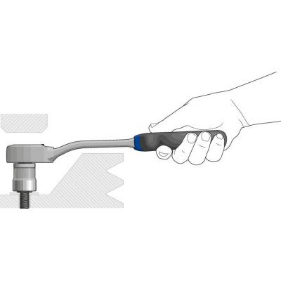 Ráčna s přepínací páčkou 1/2" 72zubů 270mm GEDORE - obrázek