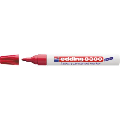 Průmyslový permanentní popisovač 8300 červená edding