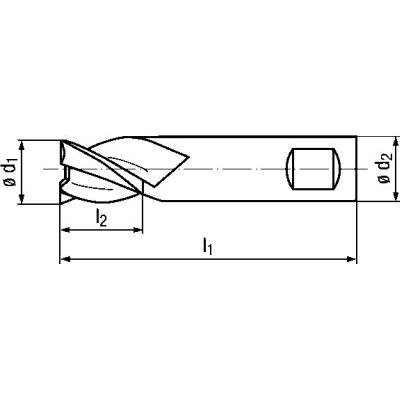 Miniaturní fréza tvrdokov AlTiN+ stopka HA 1,0mm FORTIS - obrázek