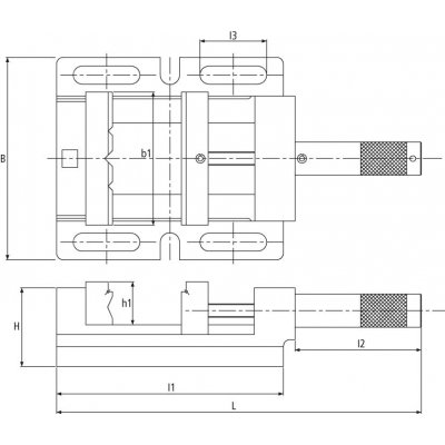 Svěrák pod vrtačku 100mm FORTIS - obrázek