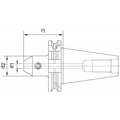 Upínací trn DIN69871ADB SK40 6 mm A50 FORTIS - obrázek