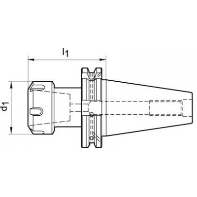 Kleštinový upínač DIN69871ADB SK50 ER16 A100 FORTIS - obrázek