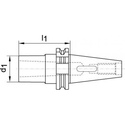 Nástavné pouzdro DIN69871ADB tvar B SK40/MK1 FORTIS - obrázek