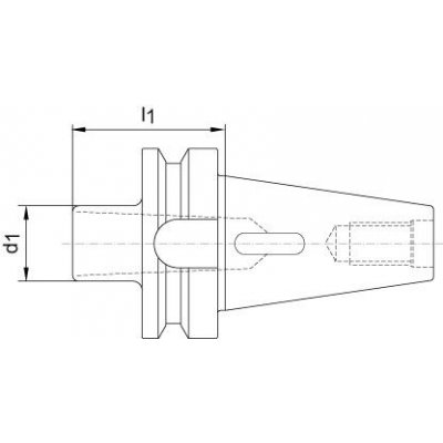 Nástavné pouzdro JISB6339AD tvar D BT40/MK1 FORTIS - obrázek