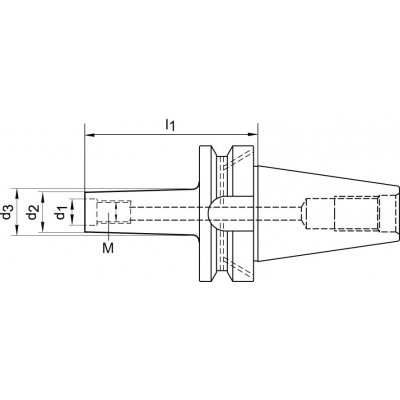 Upínač JISB6339ADB BT40 M6x75mm FORTIS - obrázek