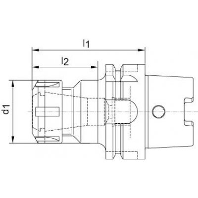 Kleštinový upínač DIN69893A-ER HSK-A63 16x75 FORTIS - obrázek