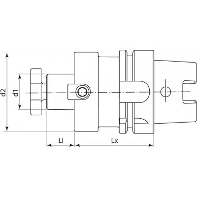 Unášeč pro nástrčné frézy DIN69893A HSK-A63 16x50mm FORTIS - obrázek