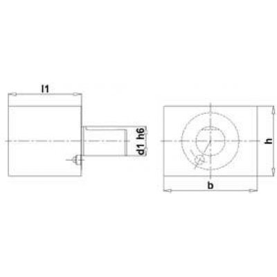 Předvalek čtyřhran VDI A1 30x85mm FORTIS - obrázek