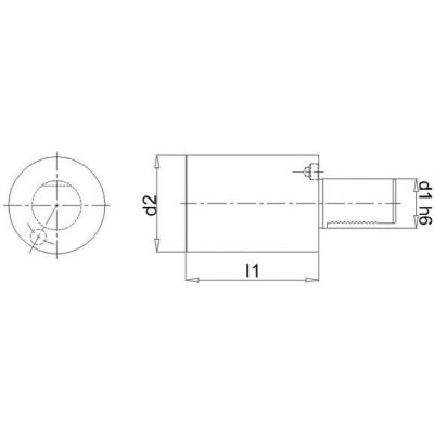 Předvalek válcový VDI A2 30x100mm FORTIS - obrázek