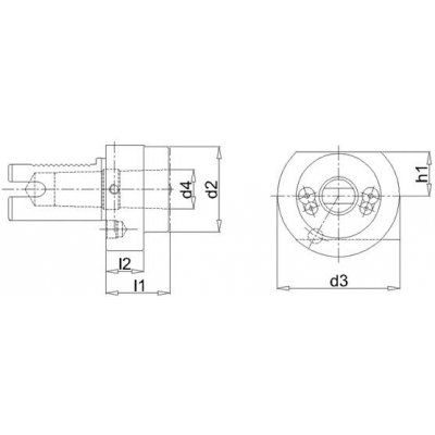 MK upínač VDI F 40mmxMK2 FORTIS - obrázek