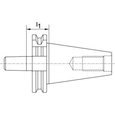 Úchyt na sklíčidlo DIN69871A SK40/B16 FORTIS - obrázek