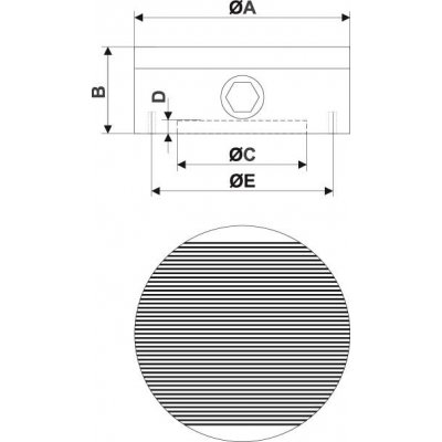 Magnetické kulaté sklíčidlo permanentní magnety RNF 10 FLAIG - obrázek