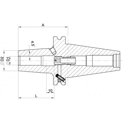 Termo upínač DIN69871 ADB SK40 SafeLock 12x65mm HAIMER - obrázek