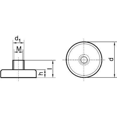 Magnetický plochý chapač závitu 50x22mm FORMAT - obrázek