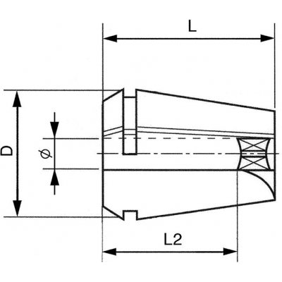 Kleština čtyřhran ER25-4,5x3,4 FORMAT EX - obrázek