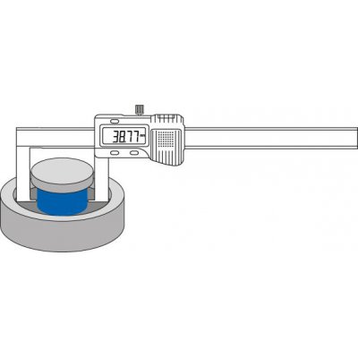 Posuvné měřítko, drážky digitální 150/0,01mm FORTIS - obrázek