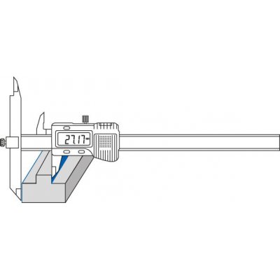 Posuvné měřítko nastavitelná měřicí nástavce digitální 150/0,01mm FORTIS - obrázek