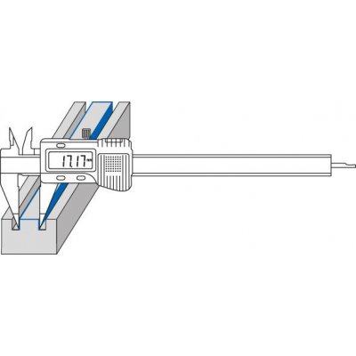 Posuvné měřítko s měřicími hroty digitální 150/0,01mm FORTIS - obrázek