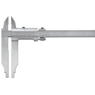 Dílenské posuvné měřítko s měřicími hroty přesné nastavení 800x150mm FORMAT