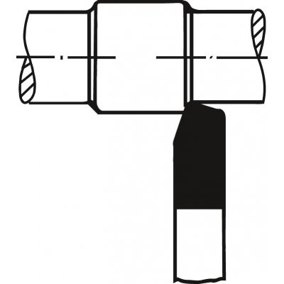 Přímý soustružnický nůž HSS-E DIN4951 pravý čtyřhran 12x12x110mm Wilke - obrázek