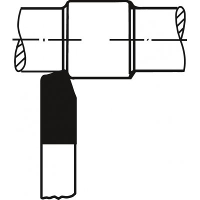 Přímý soustružnický nůž HSS-E DIN4951 levý čtyřhran 10x10x100mm Wilke - obrázek