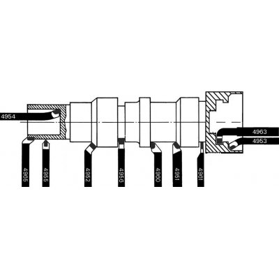 Vnitřní soustružnický nůž HSS-E DIN4953 pravý čtyřhran 12x12x180mm Wilke - obrázek