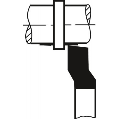 Odsazený stranový soustružnický nůž HSS-E DIN4960 pravý čtyřhran 10x10x100mm Wilke - obrázek