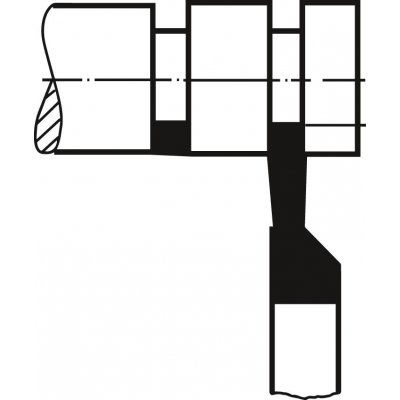 Zapichovací soustružnický nůž HSS-E DIN4961 pravý čtyřhran 25x16x180mm Wilke - obrázek