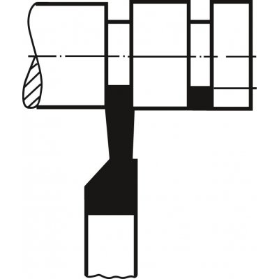 Zapichovací soustružnický nůž HSS-E DIN4961 levý čtyřhran 12x 8x100mm Wilke - obrázek