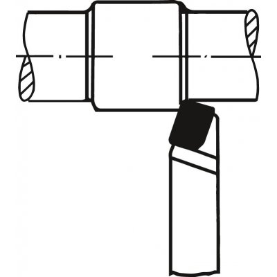 Přímý soustružnický nůž tvrdokov DIN4971/ISO1 pravý P25/P30 10x10x90mm Wilke - obrázek