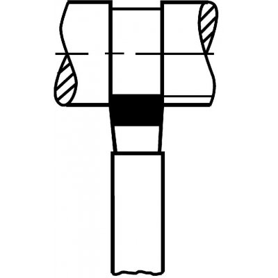 Špičatý soustružnický nůž tvrdokov DIN 4976/ISO4 přímý 10x10x 90mm P25/30 Wilke - obrázek